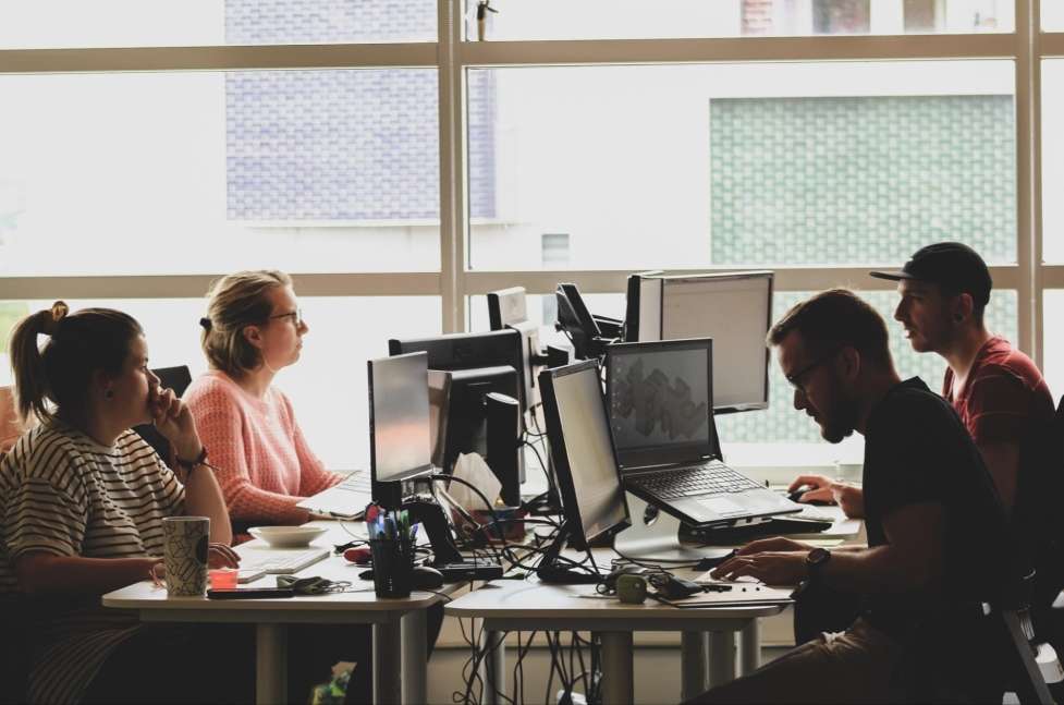 stock image of an office 