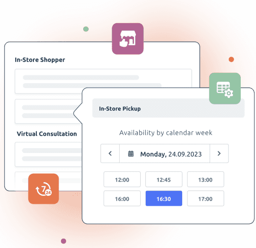 graphic representation of the timify widget