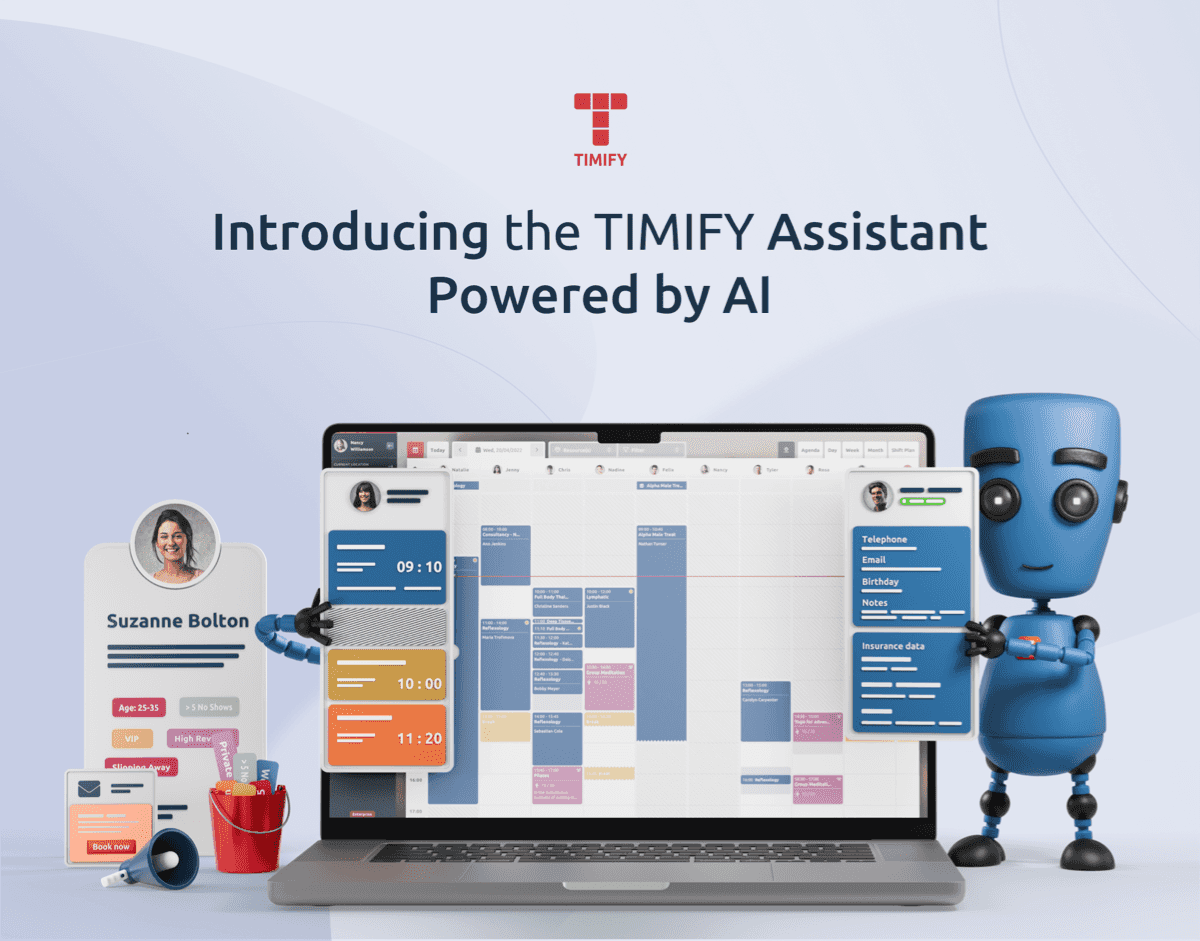 artificial intelligence robot assistant timify