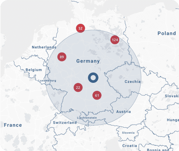 Map Overview timify call centre