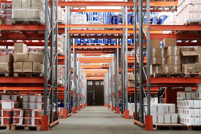 stock image of retail warehouse