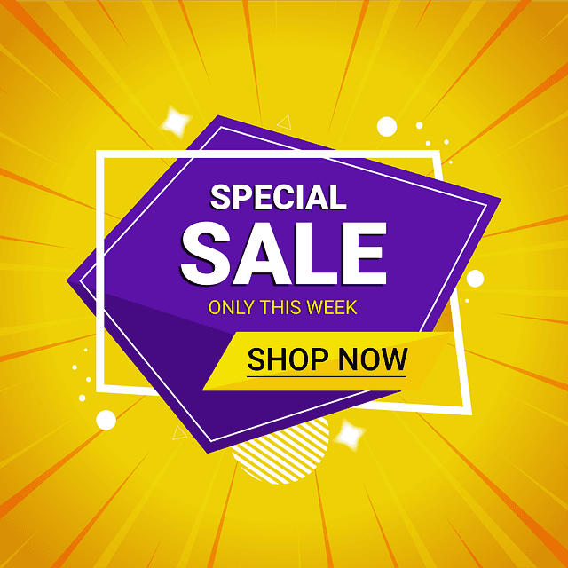 stock image of a ad about an special sale