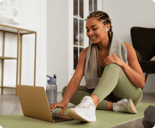 woman working out