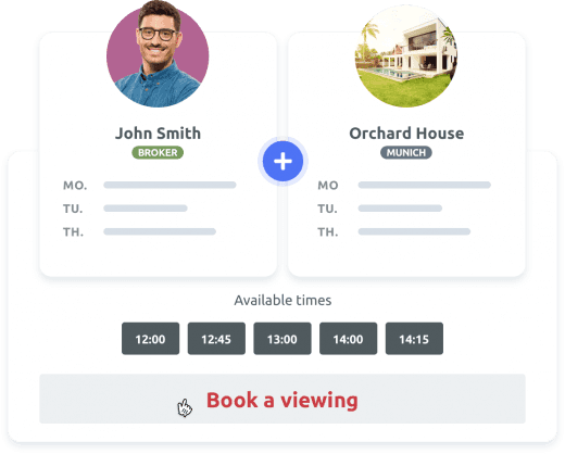 Seamless scheduling for property viewings